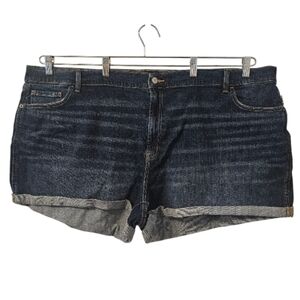 Blue Old Navy Women's Mid-Rise Boyfriend Denim Shorts